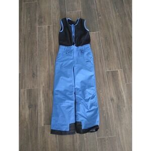 Artix Bib Overalls Kids L Snow Pants Blue Lined Front Zipper Adjustable